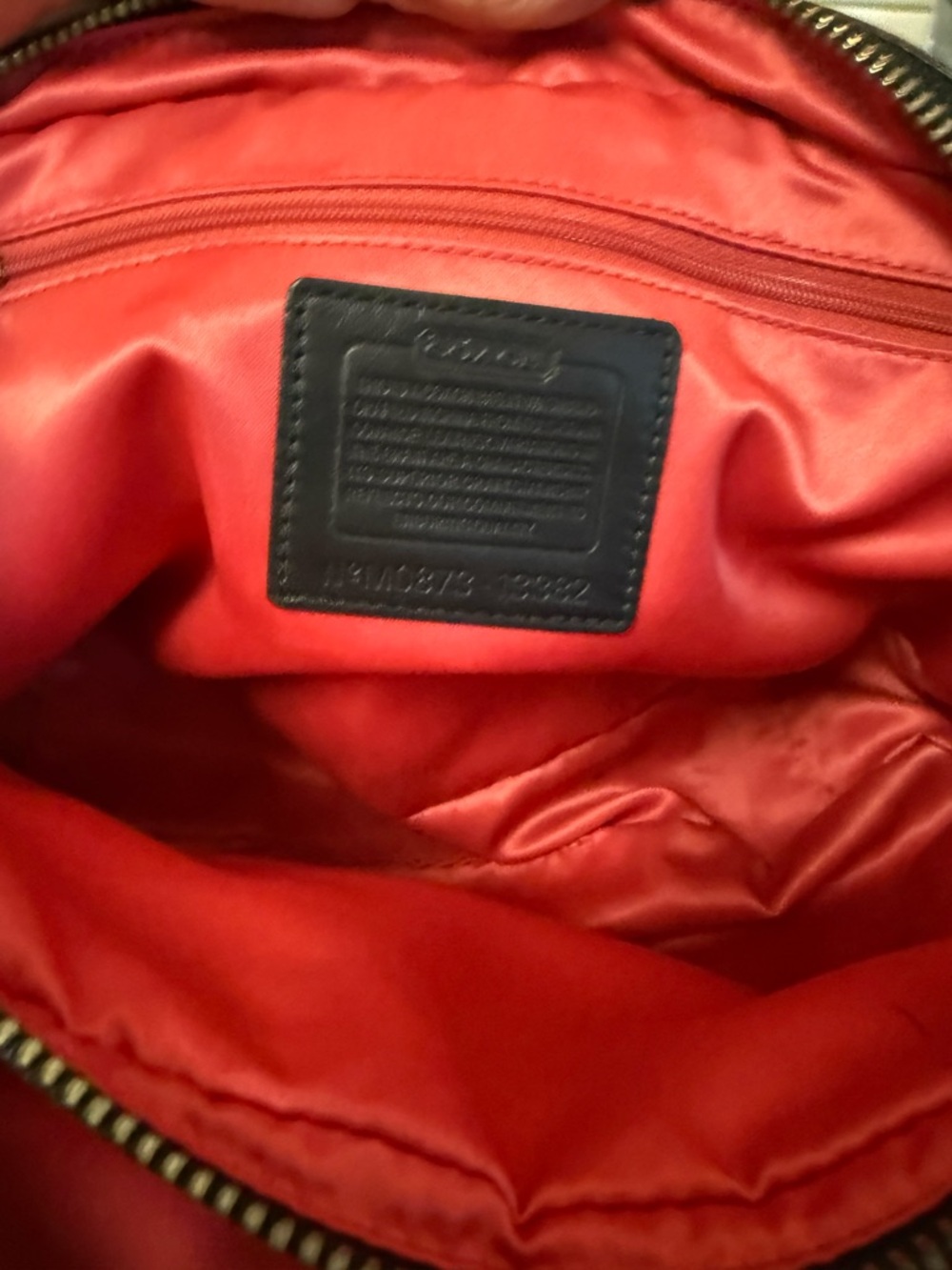 Coach Bonnie Vintage 2008 Black Leather Dual Zip Satchel Carryall Bag #13382. - Picture 7 of 9